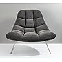 Adesso Home Bartlett Fabric Accent Chair, Armless, Dark Gray (GR2004-10)~#|#~sp6284915_sc7