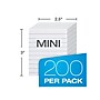 Oxford Mini Ruled 2.5" x 3" Index Cards, White, 200/Pack (OXF 10009)~#|#~sp62870487_sc7