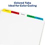 Avery Index Maker Paper Dividers with Print & Apply Label Sheets, 5 Tabs, Multicolor, 25 Sets/Pack (11423)~#|#~sp64188511_sc7