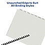 Avery Index Maker Unpunched Print & Apply Label Plastic Dividers, 8-Tab, Clear, 5 Sets/Pack (16063)~#|#~sp64188522_sc7