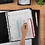 Avery Index Maker Plastic Dividers with Print & Apply Label Sheets, 5 Tabs, Frosted White, 5 Sets/Pack (12450)~#|#~sp64188525_sc7