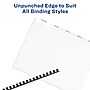Avery Index Maker Paper Dividers with Print & Apply Label Sheets, 5 Tabs, White, 5 Sets/Pack (11431)~#|#~sp64188537_sc7