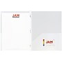 JAM Paper POP 2-Pocket Plastic Folders with Metal Prongs Fastener Clasps, Clear, 6/Pack (382ECcldd)~#|#~sp64340157_sc7