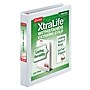 Cardinal XtraLife ClearVue Heavy Duty 1" 3-Ring View Binders, D-Ring, White (26300CB)~#|#~sp64627491_sc7