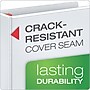 Cardinal XtraLife ClearVue Heavy Duty 1" 3-Ring View Binders, D-Ring, White (26300CB)~#|#~sp64627492_sc7
