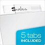 Cardinal Poly Binder Pockets, 3-Hole Punched, Clear, 5/Pack (84010CB)~#|#~sp64627532_sc7