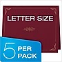 Oxford Certificate Holders, 8.88" x 11.25", Burgundy, 5/Pack (29900585BGD)~#|#~sp64627538_sc7