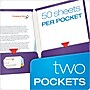 Oxford ShowFolio Twin Laminated Folders, Purple, 25/Box (OXF 51726)~#|#~sp64627663_sc7