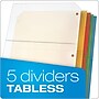 Cardinal Poly Binder Pockets, 3-Hole Punched, Assorted Colors, 5/Pack (CRD 84007)~#|#~sp64627673_sc7