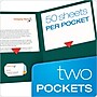 Oxford Twin Portfolio Folders, Teal, 25/Box (OXF 57555)~#|#~sp64627753_sc7