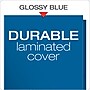 Oxford ShowFolio Twin Laminated Folders, Blue, 25/Box (OXF 51701)~#|#~sp64628015_sc7