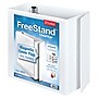 Cardinal FreeStand EasyOpen 5" 3-Ring View Binders, D-Ring, White (43150)~#|#~sp64628048_sc7