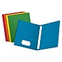 Oxford 10% Recycled 2-Pocket Paper Portfolio Folder with Fasteners, Assorted, 25/Box (57713)~#|#~sp64628062_sc7