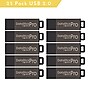 Centon MP Valuepack 8GB USB 2.0 Type A Flash Drive, Gray, 25/Pack (S1-U2P1-8G25PK)~#|#~sp64722075_sc7