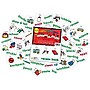 Barker Creek PCS Learning Magnets, 45 School Words, 90 Magnetic Pieces/Pack (LM3030)~#|#~sp65030496_sc7