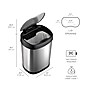 Nine Stars Stainless Steel Motion Sensor Trash Can, 3.2 Gallon (DZT-12-13)~#|#~sp65447757_sc7