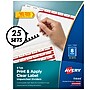 Avery Index Maker Unpunched Paper Dividers with Print & Apply Label Sheets, 8 Tabs, White, 25 Sets/Pack (11444)~#|#~sp65544599_sc7