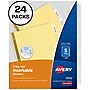 Avery Big Tab Insertable Paper Dividers, 5 Tabs, Buff with Clear Tabs, 24 Sets/Pack (11113)~#|#~sp65544612_sc7