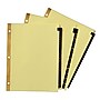 Avery Leather Style Pre-Printed Daily Tab Paper Dividers, 31 Tabs, Buff with Black Tabs (11352)~#|#~sp65645175_sc7