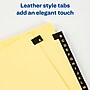Avery Leather Style A - Z Divider, 25-Tab, Black/Gold, 25/Set (11350)~#|#~s0102691_sc7