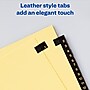 Avery Leather Style Pre-Printed Daily Tab Paper Dividers, 31 Tabs, Buff with Black Tabs (11352)~#|#~sp65645271_sc7