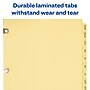 Avery Copper Reinforced Preprinted Dividers, 12-Tabs, Buff, Set (24286)~#|#~sp65645286_sc7