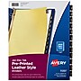 Avery Preprinted Monthly Leather Dividers, 12-Tab, Yellow (11351)~#|#~sp65645291_sc7