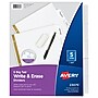 Avery Big Tab Write & Erase Paper Divider, 5 Tabs, White/Gold Reinforced, 1 Set (23075)~#|#~sp65646313_sc7