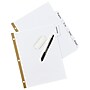 Avery Big Tab Write & Erase Paper Divider, 5 Tabs, White/Gold Reinforced, 1 Set (23075)~#|#~sp65646314_sc7