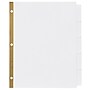 Avery Big Tab Write & Erase Paper Divider, 5 Tabs, White/Gold Reinforced, 1 Set (23075)~#|#~sp65646394_sc7