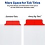 Avery Big Tab Write & Erase Paper Dividers, 5 Tabs, Multicolor, Gold Reinforced (23076)~#|#~sp65646440_sc7