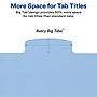 Avery Big Tab Write & Erase Plastic Divider, 8 Tabs, Multicolor, 1 Set (16171)~#|#~sp65646476_sc7