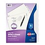 Avery Big Tab Write & Erase Plastic Dividers, 8 Tabs, White (16371)~#|#~sp65646534_sc7