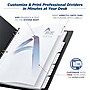 Avery Print-On Paper Dividers, 5 Tabs, White, 5 Sets/Pack (11515)~#|#~sp65646543_sc7