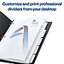 Avery Print-On Paper Dividers, 5 Tabs, White, 25 Sets/Pack (11517)~#|#~sp65646550_sc7