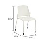 Safco Next High-Impact Polypropylene Office Chair, White, 4/Carton (4287WH)~#|#~sp65823519_sc7