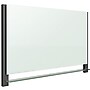 Quartet® Evoque™ Magnetic Glass Dry-Erase Boards with Invisible Mount, Wide Format, Black Aluminum Frame, 85"W x 48"H (G8548BA)~#|#~sp66805083_sc7