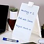 Quartet Glass Dry-Erase Desktop Easel, White Surface, Frameless, 9"W x 11"H (GDE119)~#|#~sp66805151_sc7