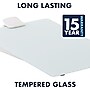 Quartet Glass Dry-Erase Desktop Easel, White Surface, Frameless, 9"W x 11"H (GDE119)~#|#~sp66805159_sc7