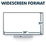 Silhouette™ Porcelain Dry Erase Whiteboard, Charcoal Aluminum Frame, 85"x48" (CP8548C)~#|#~sp66805308_sc7