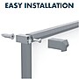 Silhouette™ Porcelain Dry Erase Whiteboard, Charcoal Aluminum Frame, 85"x48" (CP8548C)~#|#~sp66805309_sc7