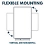 Silhouette™ Porcelain Dry Erase Whiteboard, Charcoal Aluminum Frame, 85"x48" (CP8548C)~#|#~sp66805310_sc7
