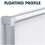 Silhouette™ Porcelain Dry Erase Board, Silver Aluminum Frame, 50"x28" (CP5028)~#|#~sp66805421_sc7