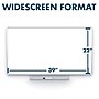 Silhouette™ Porcelain Dry Erase Board, Silver Aluminum Frame, 50"x28" (CP5028)~#|#~sp66805424_sc7