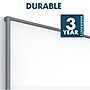 Silhouette™ Total Erase® Dry-Erase Whiteboard, Charcoal Aluminum Frame, 50"x28" (C5028C)~#|#~sp66805630_sc7