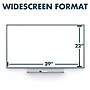 Silhouette™ Total Erase® Dry-Erase Whiteboard, Charcoal Aluminum Frame, 50"x28" (C5028C)~#|#~sp66805632_sc7