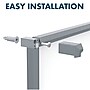 Silhouette™ Total Erase® Dry-Erase Whiteboard, Charcoal Aluminum Frame, 50"x28" (C5028C)~#|#~sp66805633_sc7