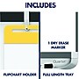 Quartet Prestige 2 Magnetic Mobile Presentation Whiteboard Easel, 3' x 2' (ECM32P2)~#|#~sp66807434_sc7