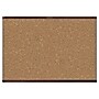 Quartet Prestige 2 Magnetic Cork Bulletin Board, Mahogany Finish Frame, 2'H x 3'W (MC243MP2)~#|#~sp66807436_sc7