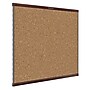 Quartet Prestige 2 Magnetic Cork Bulletin Board, Mahogany Finish Frame, 2'H x 3'W (MC243MP2)~#|#~sp66807438_sc7
